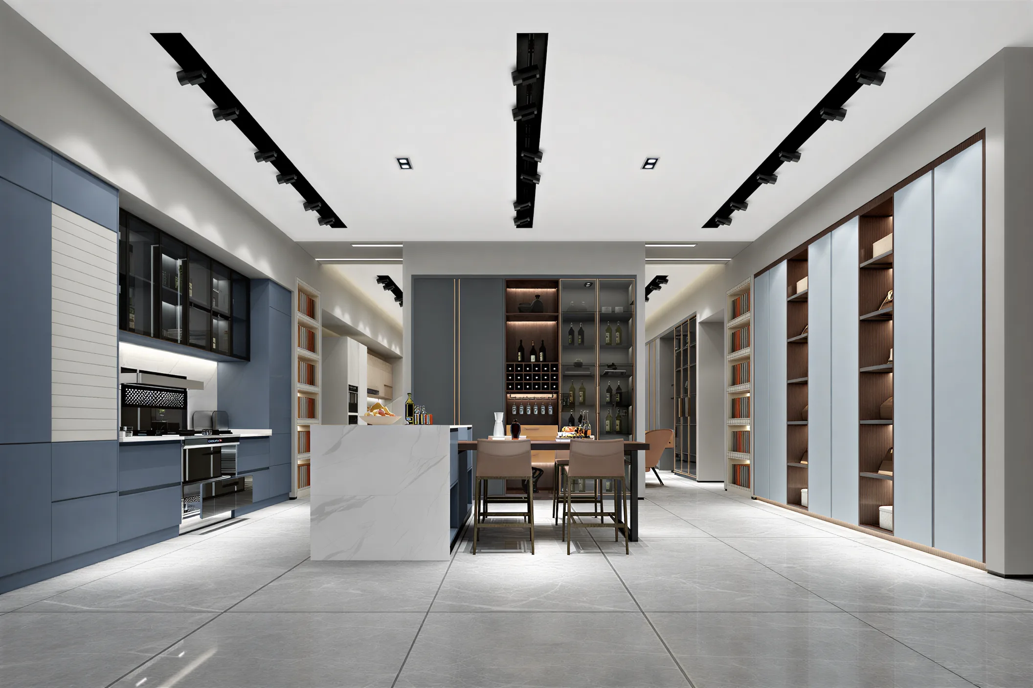 Custom cabinetry study showing hardware and integrated details
