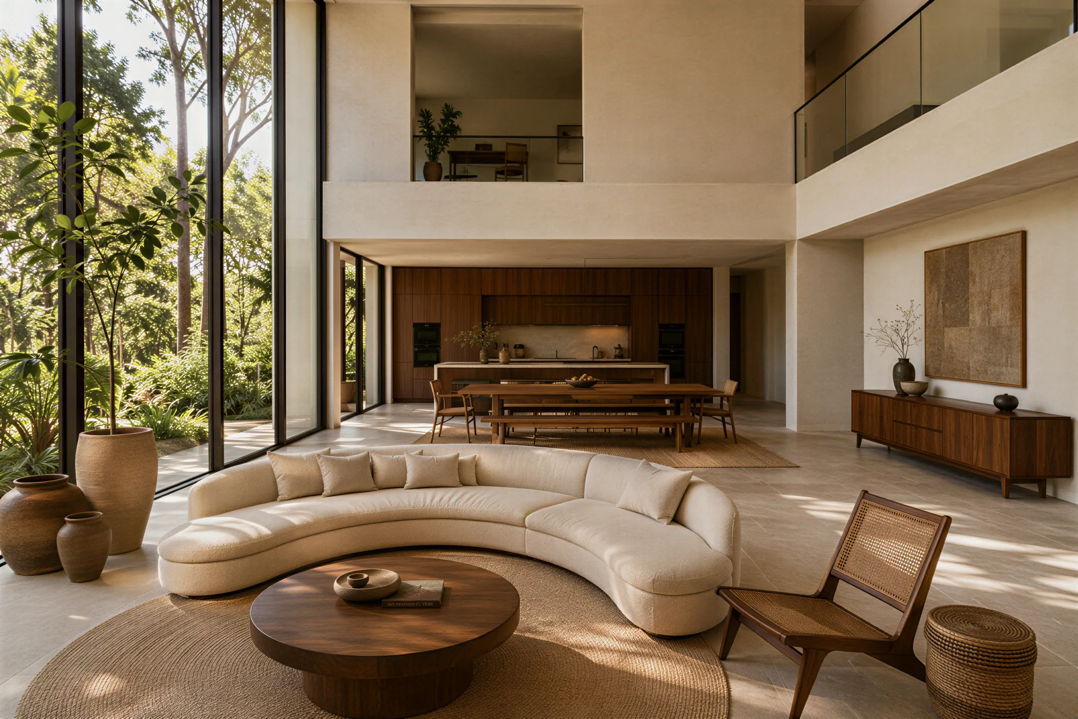 Organic Modern editorial study showing material and touch